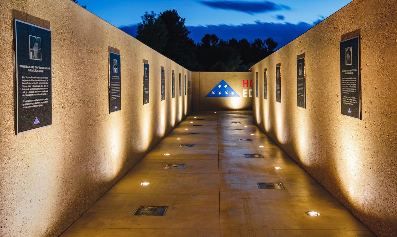 Memorial walkway at American Dunes